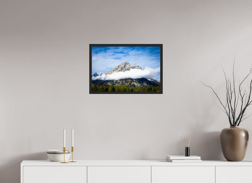 24 x 16″, Frame Black gloss without border Grand Teton National Park