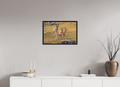 24 x 16″, Frame Black gloss without border Proud Pronghorn Dad